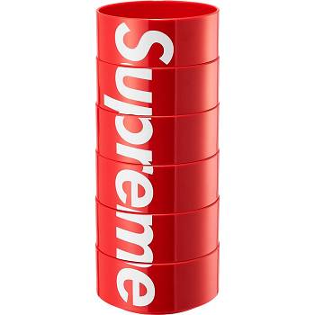 Accesorii Supreme Heller Bowls (Set of 6) Rosii | RO412PQ