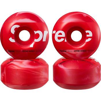 Accesorii Supreme Spitfire® Shop Wheels (Set of 4) Skateboard Rosii | RO417GL