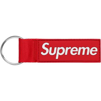 Accesorii Supreme Webbing Keychain Rosii | RO408YU