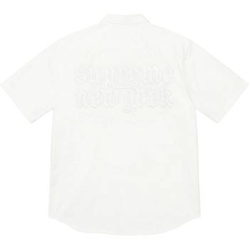 Camasa Supreme Croc Patch S/S Lucru Albi | RO205AP