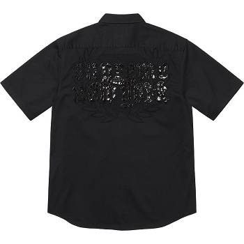 Camasa Supreme Croc Patch S/S Lucru Negrii | RO204PQ