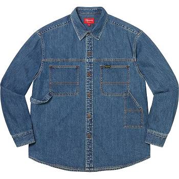 Camasa Supreme Denim Painter Albastri | RO200YU