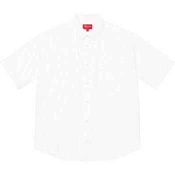 Camasa Supreme Loose Fit S/S Oxford Albi | RO208FM