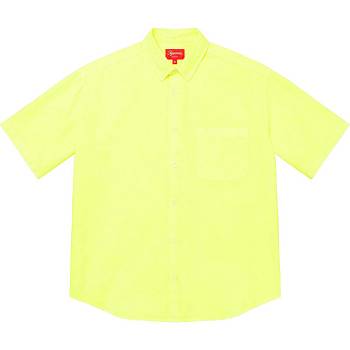 Camasa Supreme Loose Fit S/S Oxford Galbeni | RO209GL