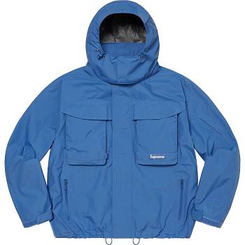 Geaca Supreme GORE-TEX PACLITE® Usori Shell Albastri | RO143QZ
