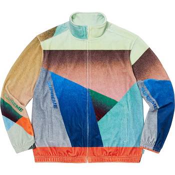 Geaca Supreme Geo Velour Track Colorati | RO142MA