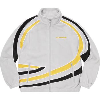 Geaca Supreme Racing Fleece Gri | RO146RW