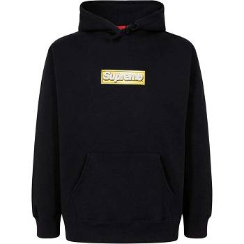 Hanorac Cu Gluga Supreme Bling Box Logo Negrii | RO102SO