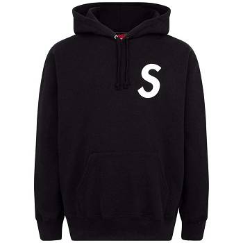 Hanorac Cu Gluga Supreme S Logo Split Negrii | RO122YU