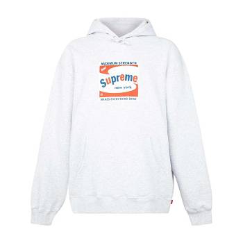 Hanorac Cu Gluga Supreme Shine Logo Print Albi | RO123UT