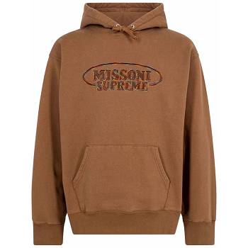 Hanorac Cu Gluga Supreme x Missoni Logo Maro | RO135LH