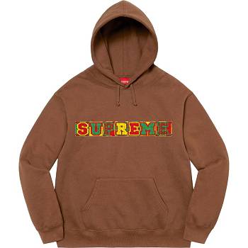 Hanorace Supreme Beaded Cu Glugă Maro | RO318ZG