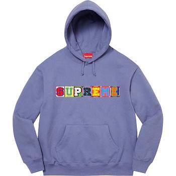 Hanorace Supreme Beaded Cu Glugă Violet | RO317LH