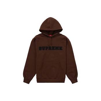 Hanorace Supreme Dantela Cu Glugă Maro | RO325QZ