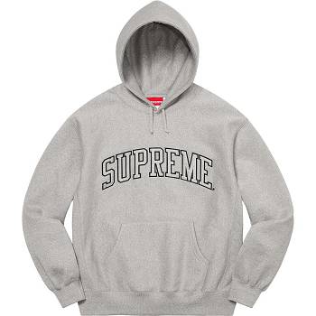 Hanorace Supreme Glitter Arc Cu Glugă Gri | RO292ZG