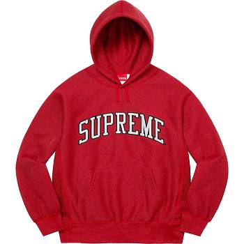 Hanorace Supreme Glitter Arc Cu Glugă Rosii | RO295VD