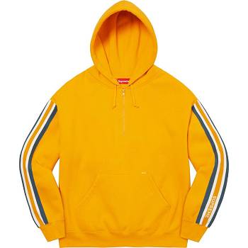 Hanorace Supreme Half Zip Cu Glugă Aurii | RO297NB