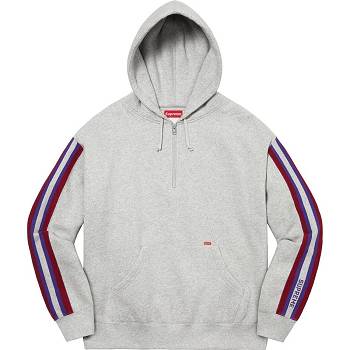 Hanorace Supreme Half Zip Cu Glugă Gri | RO299QZ