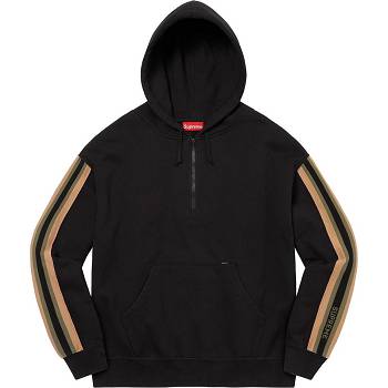 Hanorace Supreme Half Zip Cu Glugă Negrii | RO298MA