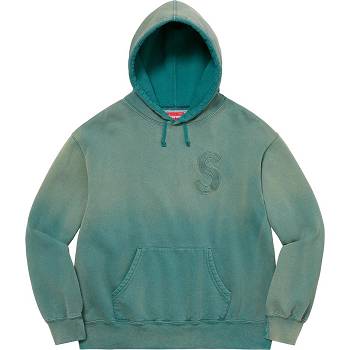 Hanorace Supreme Overdyed S Logo Cu Glugă Bleumarin | RO311DN