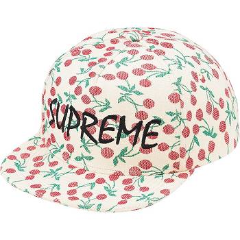 Palarie Supreme Cherries 5-Panel Albi | RO457EX