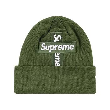 Palarie Supreme New Era Cross Box-Logo Beanie Verzi | RO482WY