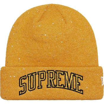 Palarie Supreme New Era® Metallic Arc Beanie Aurii | RO444HK