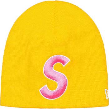 Palarie Supreme New Era® S Logo Beanie Galbeni | RO438PQ