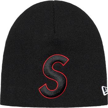 Palarie Supreme New Era® S Logo Beanie Negrii | RO439AP