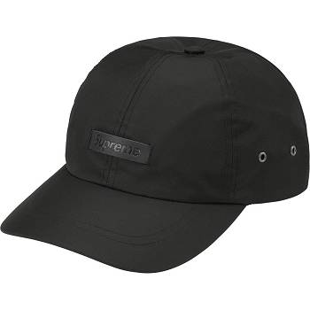 Palarie Supreme Piele Patch 6-Panel Negrii | RO470HK