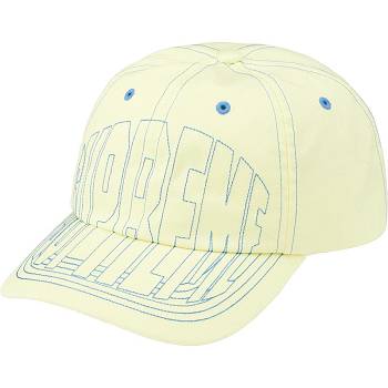 Palarie Supreme Visor Stitch 6-Panel Galbeni | RO463OR