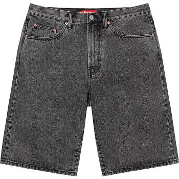 Pantaloni Scurti Supreme Baggy Denim Gri | RO235GL
