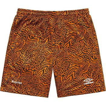 Pantaloni Scurti Supreme Jacquard Animal Print Soccer Portocalii | RO232SO