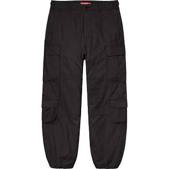 Pantaloni Supreme Cargo Pant Negrii | RO195QZ