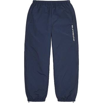 Pantaloni Supreme Full Zip Baggy Warm Up Pant Bleumarin | RO161LH