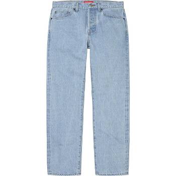 Pantaloni Supreme Stone Washed Slim Jean Albastri | RO156FM