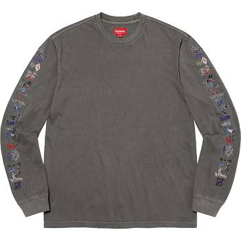 Pulovere Supreme AOI Icons L/S Top Negrii | RO279UT