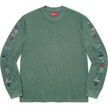 Pulovere Supreme AOI Icons L/S Top Verzi | RO278YU