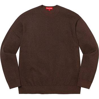 Pulovere Supreme Metallic L/S Top Maro | RO259DN