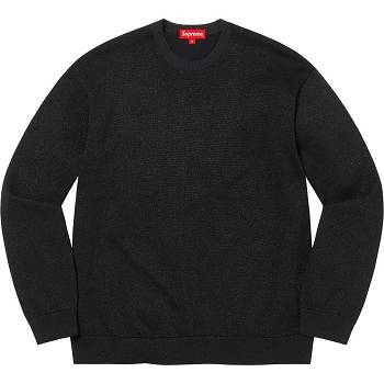Pulovere Supreme Metallic L/S Top Negrii | RO258SO