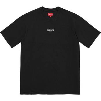 Pulovere Supreme Oval Logo S/S Top Negrii | RO254IS