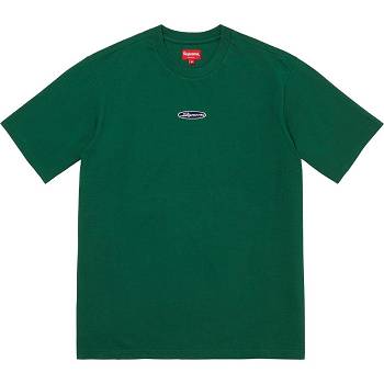 Pulovere Supreme Oval Logo S/S Top Verzi | RO255OR