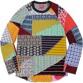 Pulovere Supreme Patchwork Jacquard L/S Top Colorati | RO267XF