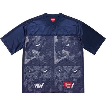 Pulovere Supreme Ronin Football Jersey Bleumarin | RO284SO