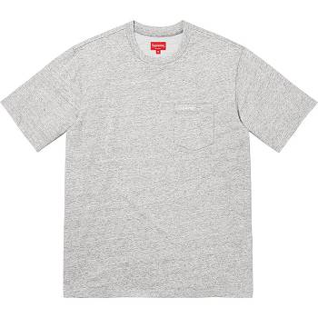 Pulovere Supreme S/S Pocket Tee Gri | RO272MA