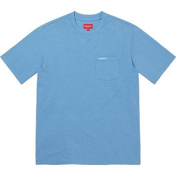 Pulovere Supreme S/S Pocket Tee Turcoaz | RO275EX