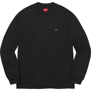 Pulovere Supreme Small Box L/S Tee Negrii | RO249EX