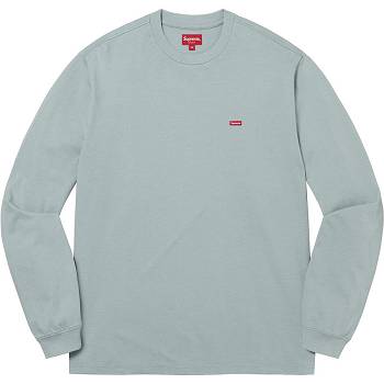 Pulovere Supreme Small Box L/S Tee Turcoaz | RO246MA