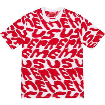 Pulovere Supreme Stacked Intarsia S/S Top Albi Rosii | RO280IS