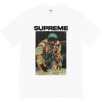 Tricouri Supreme Ronin Tee Albi | RO354RW